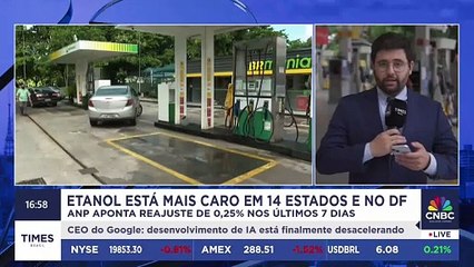 Etanol fica mais caro em 14 estados e DF