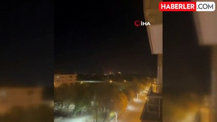 İsrail, Kamışlı Havalmanını vurdu! Yükselen alevler Mardin'den görüntülendi