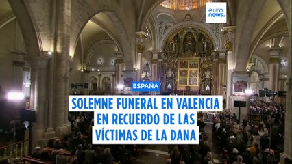 Valencia celebra un solemne funeral en recuerdo de las víctimas de la DANA