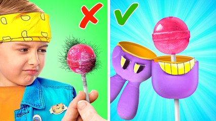 DIY Jax Lollipop Holder 🍭 *Good Kid Vs Bad Kid And Best Parenting Hacks *