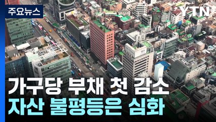 1인 가구 최대...가구당 부채 처음 줄었지만 자산 불평등 심화 / YTN