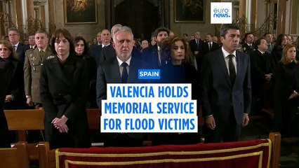 Valencia holds memorial service for flood victims