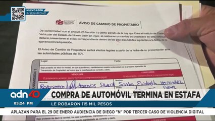 ¡Cuidado! Aumentan fraudes en venta de autos; le robaron 115 mil pesos