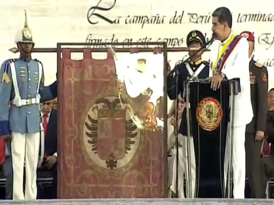 Presidente Maduro anunció exposición de "El Pendón de Pizarro" en el Paseo Los Próceres por 30 días