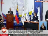 Legisladores realizan discusión y debate de la Ley Libertador Simón Bolívar en el estado Miranda