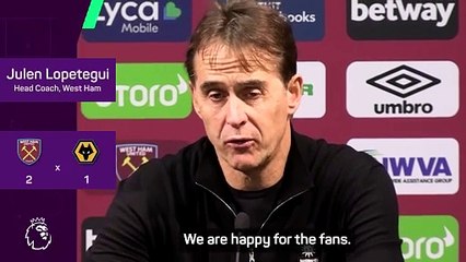 Lopetegui dedicates victory over Wolves to Michail Antonio