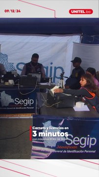 Carnet y licencia de conducir en tres minutos, sin filas y en pocos pasos, así funcionan las nuevas máquinas dispensadoras del SEGIP.