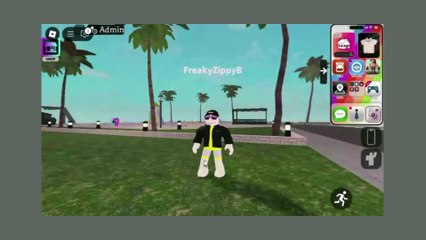 Delivering food/Driving in RP, in Roblox.