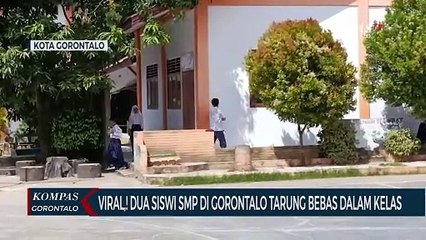Viral! Dua Siswi SMP di Gorontalo Adu Jotos Dalam Kelas dan Disaksikan Siswa Lain