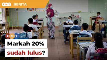 Jelaskan segera mengapa markah 20% dah lulus, KPM diberitahu