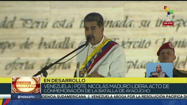 El presidente de Venezuela Nicolás Maduro ratificó el imperialismo y la ultraderecha pretenden que en Venezuela se fragüe una guerra civil