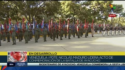 En Venezuela se llevó a cabo el acto de conmemoración por Bicentenario de La Batalla de Ayacucho