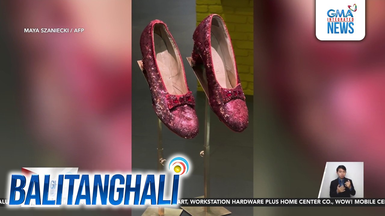 Red Ruby Slippers sa pelikulang "The Wizard of Oz" noong 1939, naibenta sa record-breaking presyo na $28-M | Balitanghali