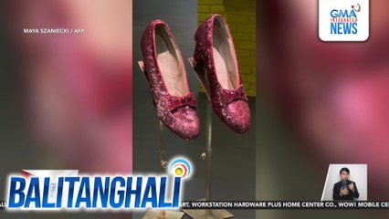 Red Ruby Slippers sa pelikulang "The Wizard of Oz" noong 1939, naibenta sa record-breaking presyo na $28-M | Balitanghali