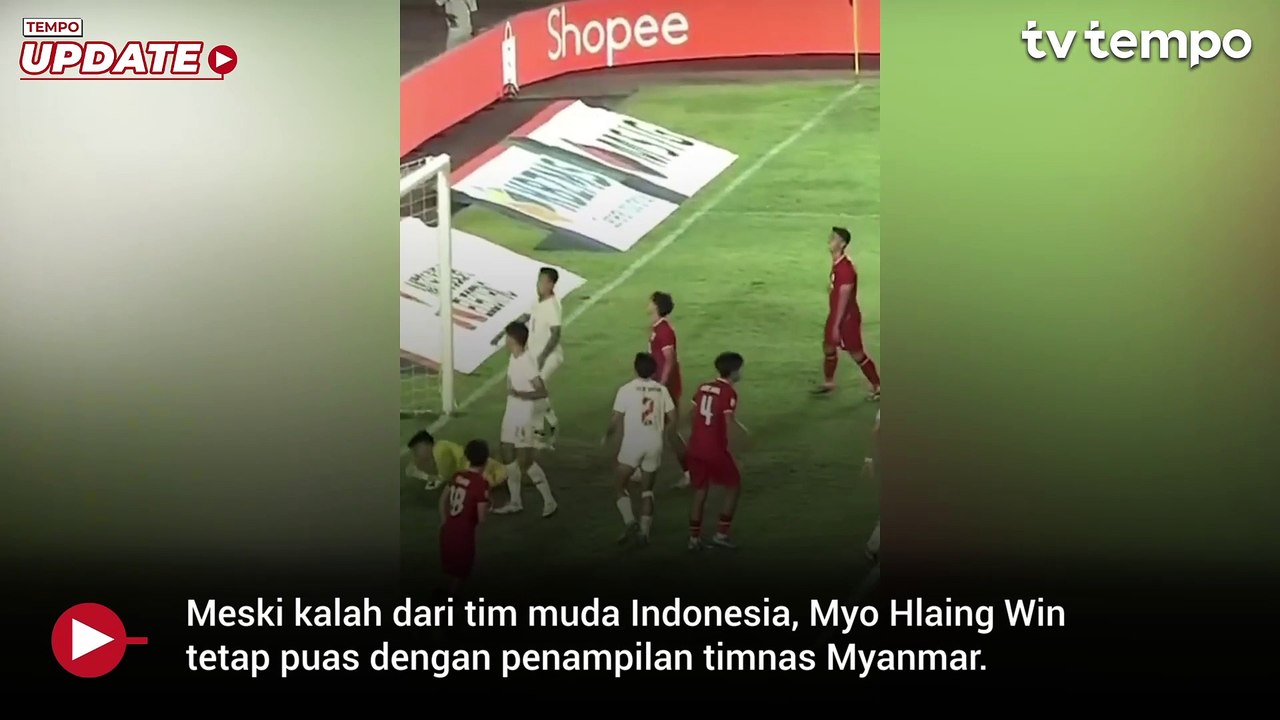 Pelatih Myanmar Tak Menyesal Timnya Kalah dari Pemain Muda Timnas Indonesia