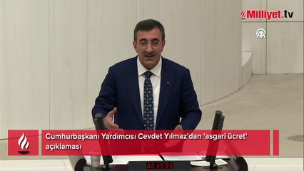 Cumhurbaşkanı Yardımcısı Cevdet Yılmaz'dan 'asgari ücret' açıklaması