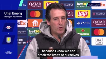 Emery looking to 'break limits' with Leipzig win