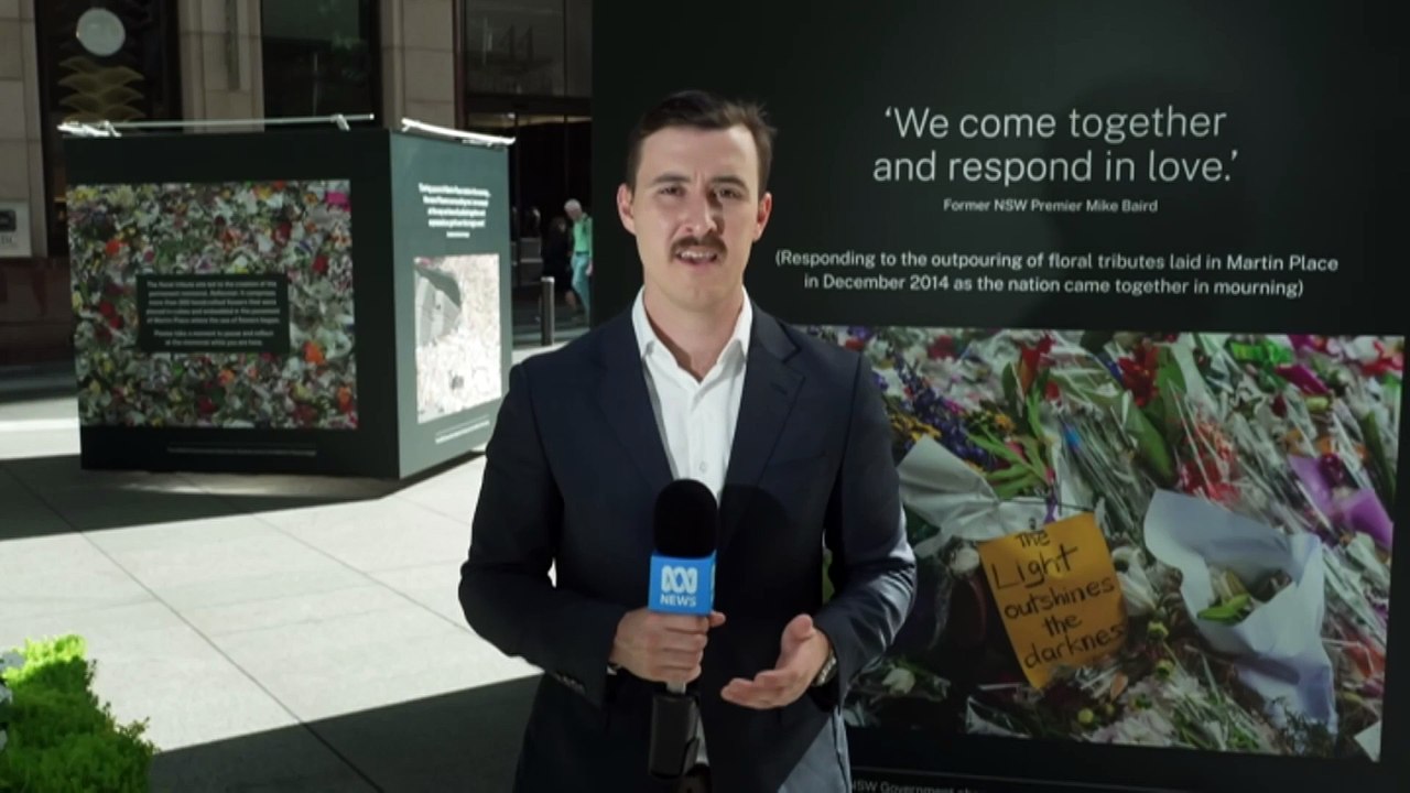 10-year anniversary of Lindt Café siege commemorated in Martin Place
