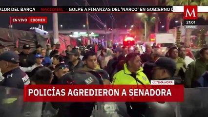 Policías agreden a la senadora Mariela Gutiérrez Escalante en Tecámac