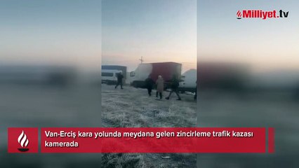 Van'da zincirleme trafik kazası! Çok sayıda yaralı var