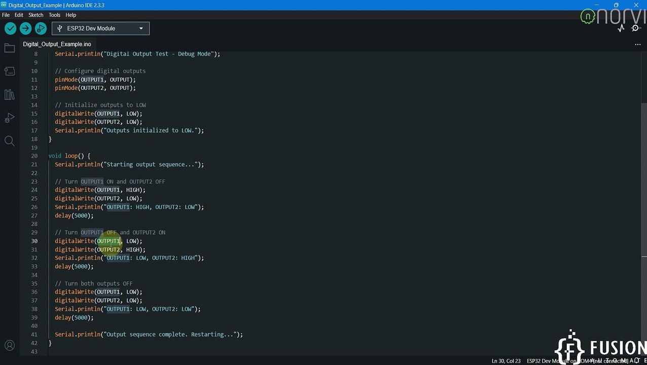 How to Control Digital Output using NORVI ESP32 Based Industrial Controller | Open Collector DO |