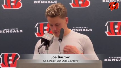 Joe Burrow Reacts to Bengals' Win Over Cowboys