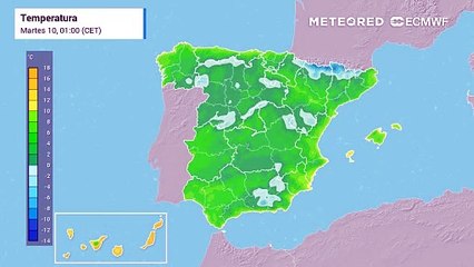 Las heladas se generalizarán por el interior peninsular los próximos días