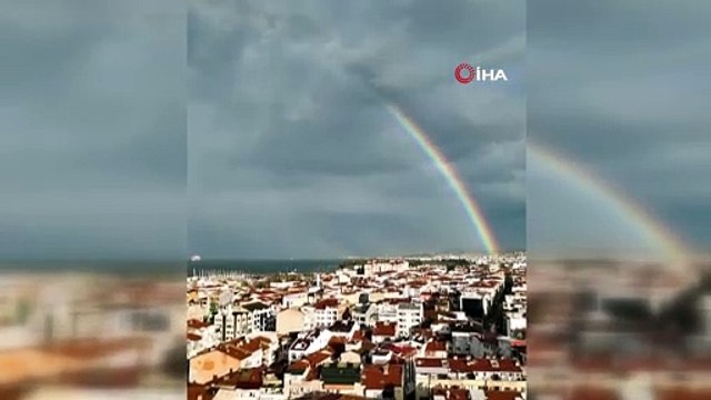 Yalova Semalarında Beliren Gökkuşağı Görsel Şölen Sundu