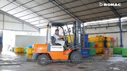 TESTIMONI DARI PENGGUNA SETIA FORKLIFT BOMAC - PT. ICE MART SEGAR BAGUS - SUDAH BELI 4 UNIT BOMAC