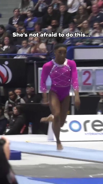 I d probably do the same😂 #gymnastics #simonebiles #podium #bee