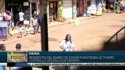 Residentes del barrio de kangemi en África mantienen activismo contra la violencia de género
