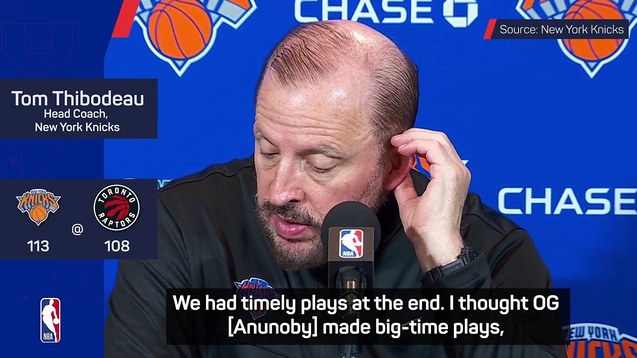 Knicks are finding ways to win - Thibodeau