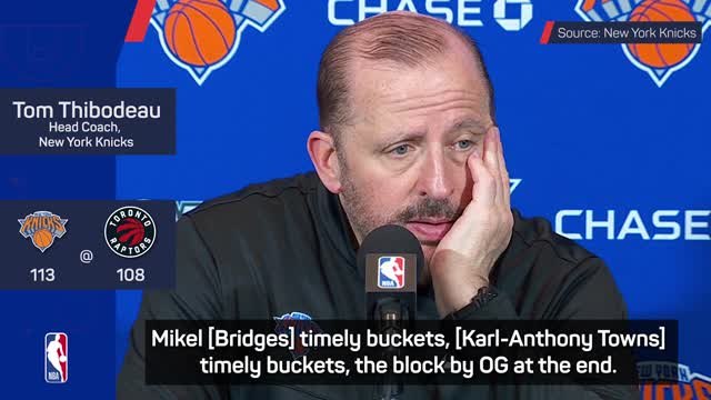 Knicks are finding ways to win - Thibodeau