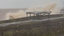 Weston-super-Mare: High tide waves show the raw power of Storm Darragh