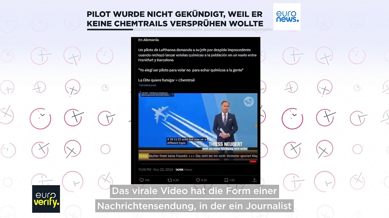 Faktencheck: Wurde ein deutscher Pilot gefeuert, weil er keine Chemtrails versprühen wollte?