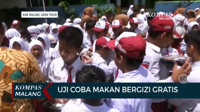 Uji Coba Makan Siang Bergizi Gratis di Kabupaten Malang