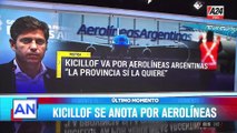 El gobernador Axel Kicillof propone administrar Aerolíneas Argentinas ante una posible privatización