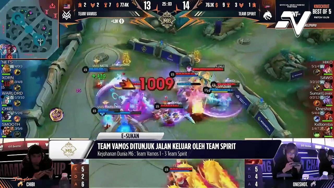 Perjalanan VAMOS di M6 terkandas selepas tewas kepada Spirit