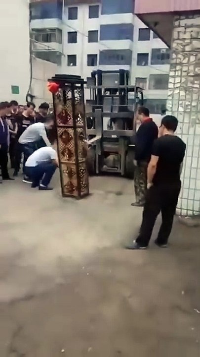Forklift accident at work
