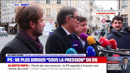 Olivier Faure: "La politique de la chaise vide est une forme d'affaiblissement de la gauche"