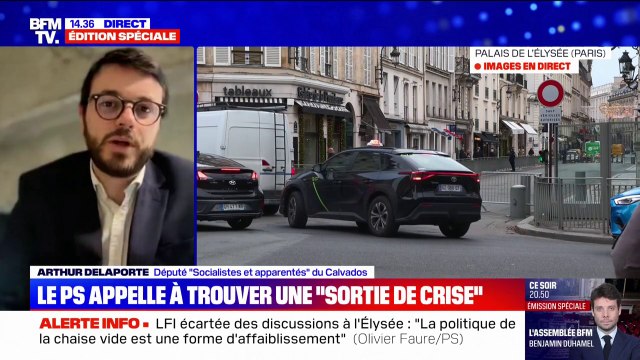 Consultations à l'Élysée: Il ne faut pas claquer la porte tout de suite sinon on perd toute marge de manœuvre , estime Arthur Delaporte, député PS