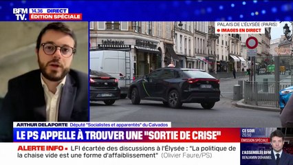 Consultations à l'Élysée: "Il ne faut pas claquer la porte tout de suite sinon on perd toute marge de manœuvre", estime Arthur Delaporte, député PS