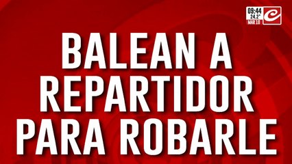 Brutal asalto a repartidor: lo balearon para robarle y lo dejaron al borde de la muerte
