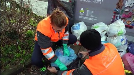 Alia in azione contro l'abbandono dei rifiuti