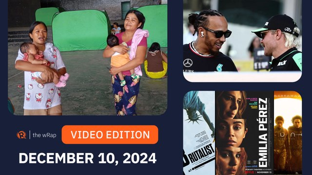 Today’s headlines: Kanlaon Volcano eruption, Lewis Hamilton, 2025 Golden Globes | The wRap | December 10, 2024