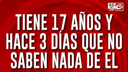 Tiene 17 años y hace tres días que no saben nada de él: ¿dónde está Jonás?