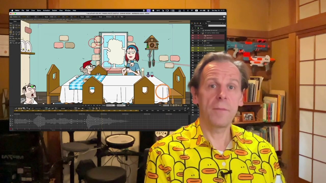 Animating a Complex Scene in Moho Pro