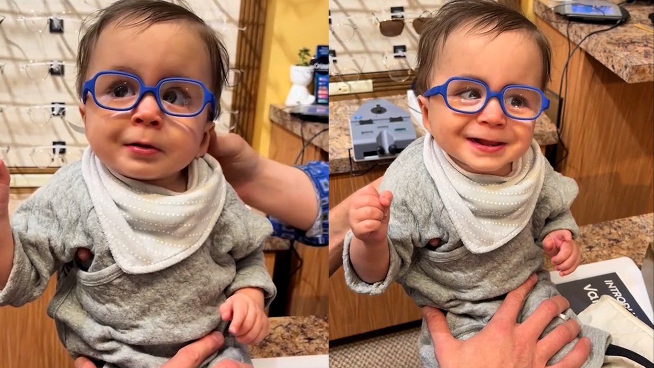 Boy's smile when he gets his new glasses will melt your heart 🥰