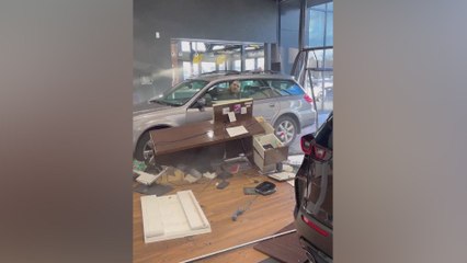 Utah man crashes new car into dealership after rejected return, faces felony charges
