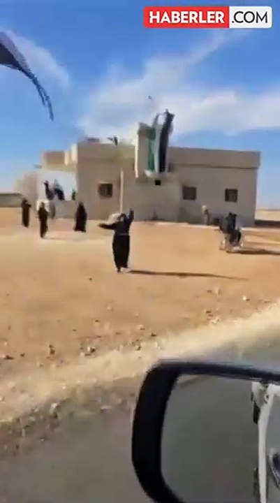 SMO komutanlarını gören Münbiçli yaşlı teyzenin sevinci görülmeye değer